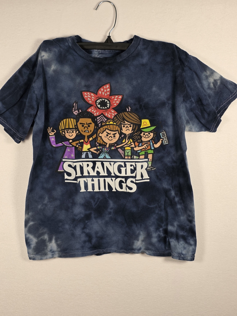 Stranger Things Kids Tie-Dye Graphic Tee - Navy